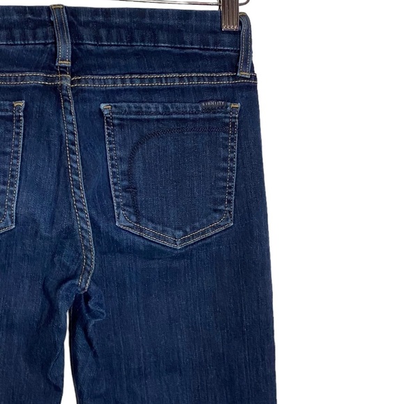 Fidelity Denim Rev Mid Rise Straight Leg Stretch Jeans Denim Dark Blue Wash 25 - Picture 11 of 15